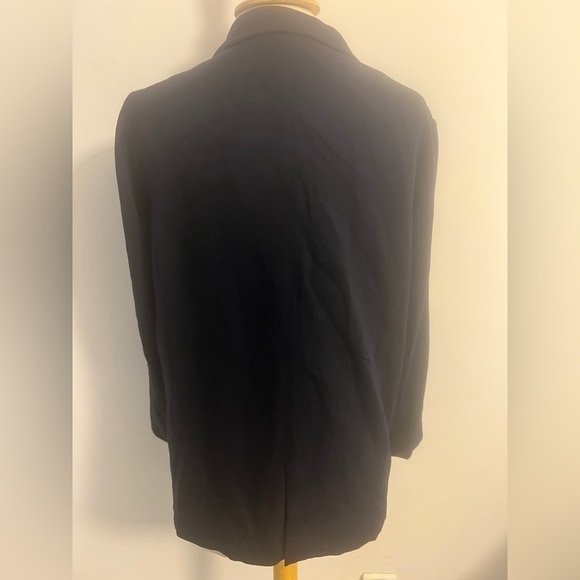 Zara basics long sleeve pocket ample blazer size large - Picture 3 of 4